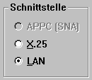 Voreinstellungen-Schnittstelle