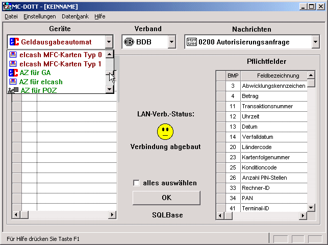Ger�teauswahl MC-DOTT