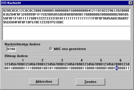 ISO-Nachricht ist sichtbar